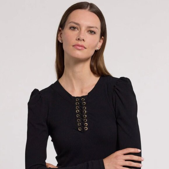 Khara lace up top